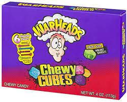 Warheads Chewy Cubes 6 Assorted Flavors 113g RRP 2 CLEARANCE XL 1.50